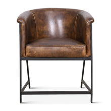 Brisbane Polo Armchair in Antique Whiskey Leather