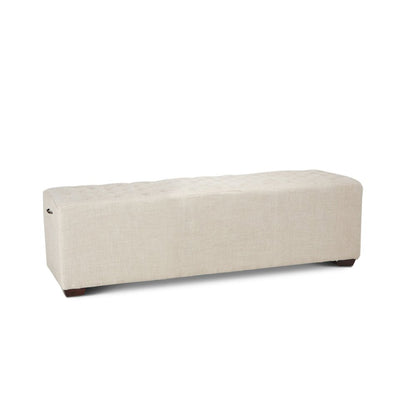 Arabella 59" Bench in Beige Linen