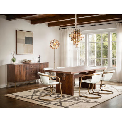 Heritage Floor Lamp in Iron Agate and Marble