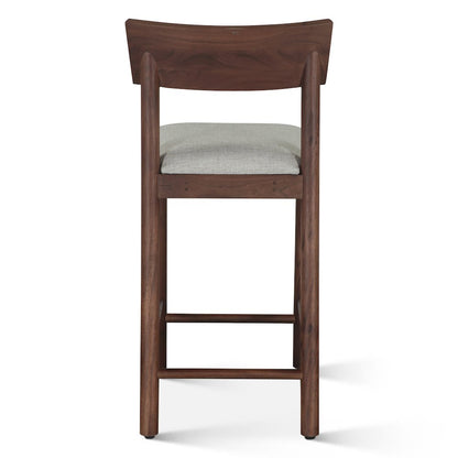 Hampton Upholstered Counter Chair in Walnut