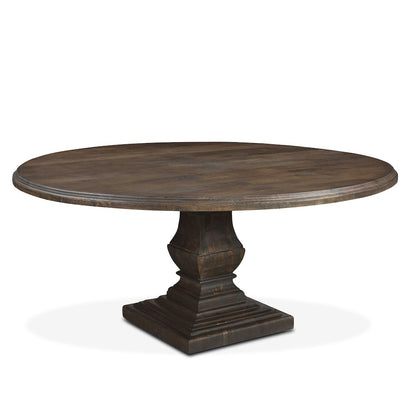 Toulon 72" Round Dining Table in Weathered Mango