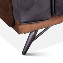Chiavari Armchair in Antique Ebony Leather