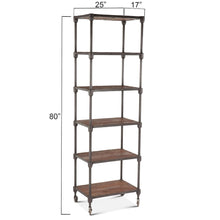 Paxton-Bookshelf 80in -reclaimed Teak