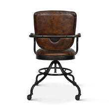 Brisbane Oden Desk Chair in Antique Whiskey Leather