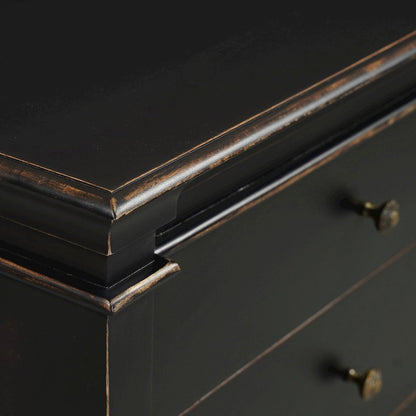 Trento 70" Dresser in Distressed Black