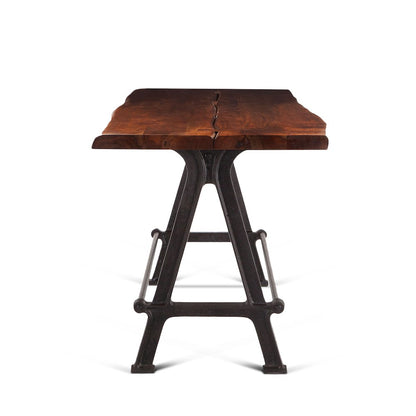 Artezia Gathering Table in Acacia with Walnut Finish