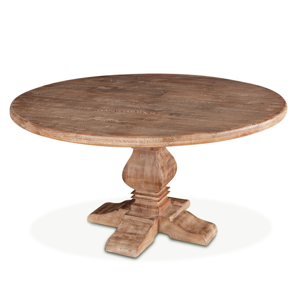 Pengrove 54" Round Dining Table in Antique Oak Finish