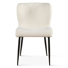 Isabella 20" White Boucle Dining Chair