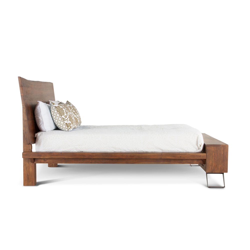 Nottingham-King Bed Mid-Century Brown th