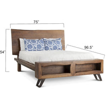 Nottingham Queen Bed in Walnut Finish