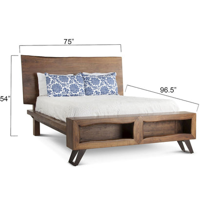 Nottingham Queen Bed in Walnut Finish