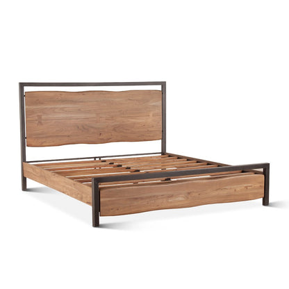 Glenwood King Bed in Smoked Acacia
