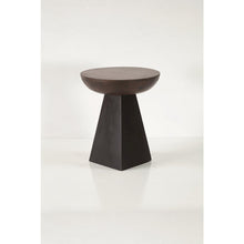 Palm Desert  18" Round Accent Table Two-Tone