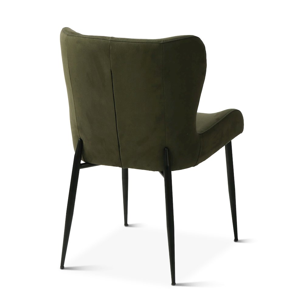 Isabella Green Suede Dining Chair
