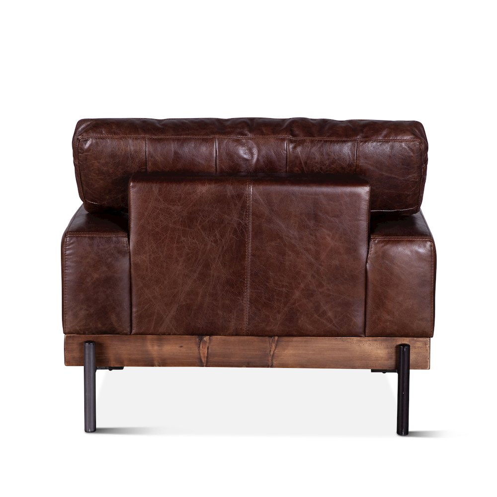 Chiavari Armchair in Geisha Brown Leather