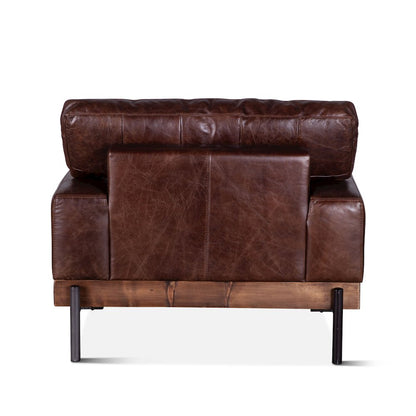 Chiavari Armchair in Geisha Brown Leather