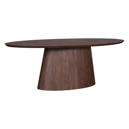 Calabasas 86" Oval Dining Table in Toffee Nut