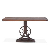 Sterling 56" Console Table in Cast Iron and Teak