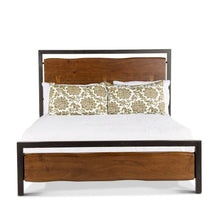 Glenwood Queen Bed in Acacia with Walnut Finish