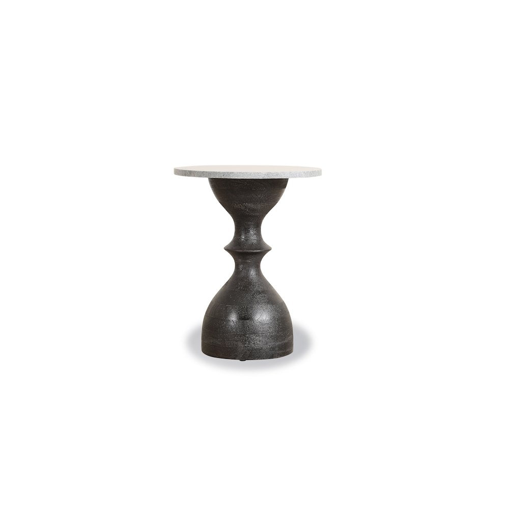 Palm Desert Rustic Marble Side Table