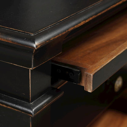 Trento 30" Nightstand in Distressed Black
