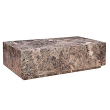 Giza 50" Coffee Table in Dark Emperador Marble