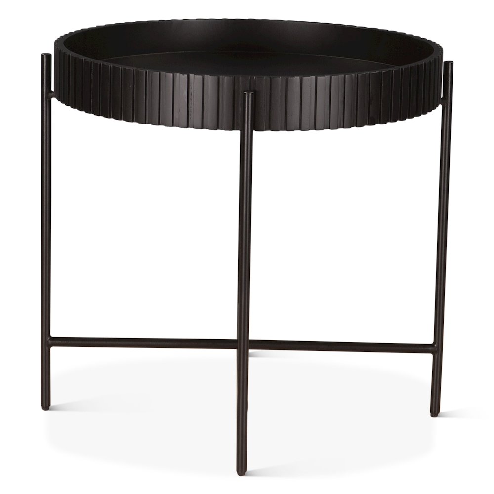 Halden Nesting Tray Tables in Matte Black