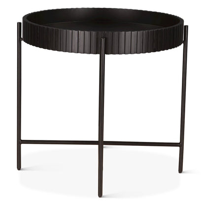 Halden Nesting Tray Tables in Matte Black