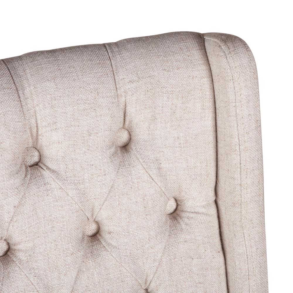 Off-White Linen Dining Chairs, Belen Kox
