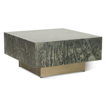 Odessa 35" Coffee Table in Desert Patina with Brass Base