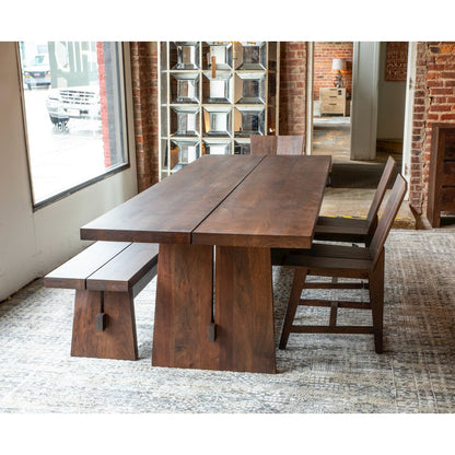 Acadia 79" Bench in Coffee Bean