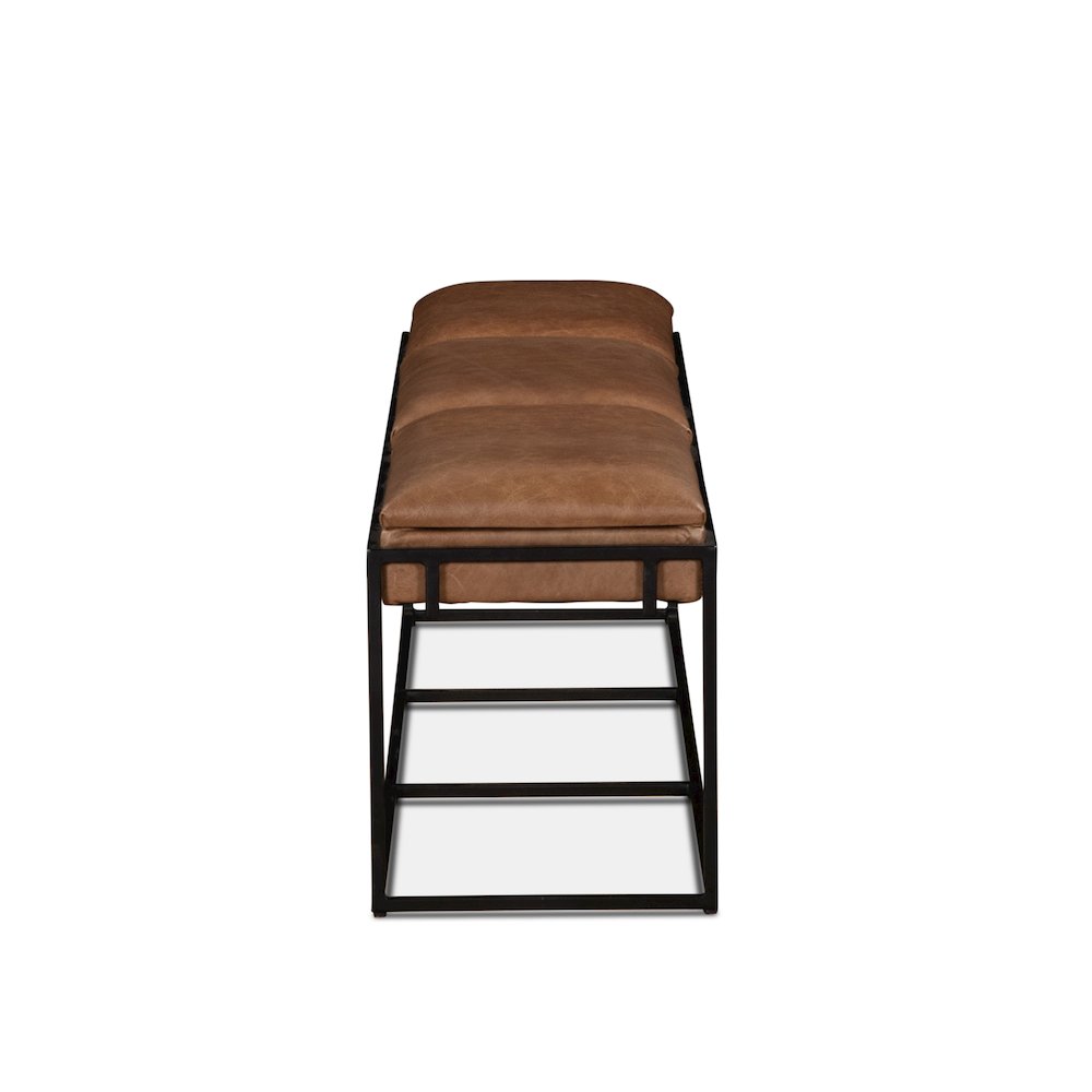 Melbourne 62" Bench in Cognac Leather