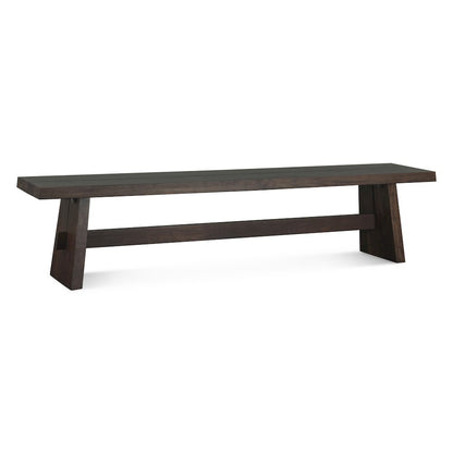 Acadia 79" Bench in Coffee Bean
