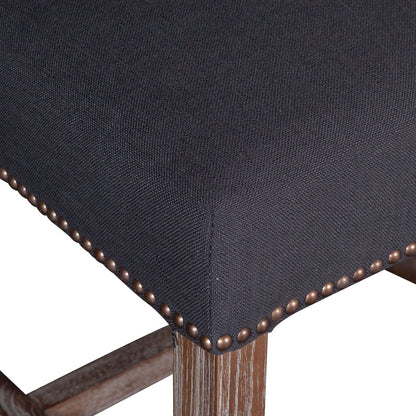 Dani High Back Formal Dining Chair in Charcoal