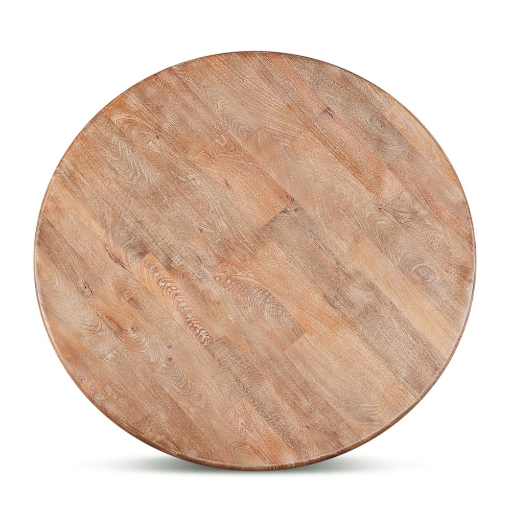 Pengrove 54" Round Dining Table in Antique Oak Finish