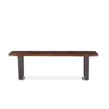 Belfrie 56" Bench in Acacia with Walnut Finish