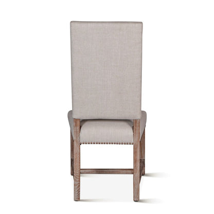 Dani High Back Formal Dining Chair in Stone