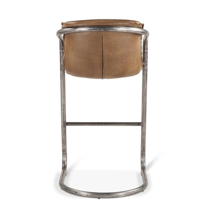 Rustic Leather Bar Chairs, Belen Kox