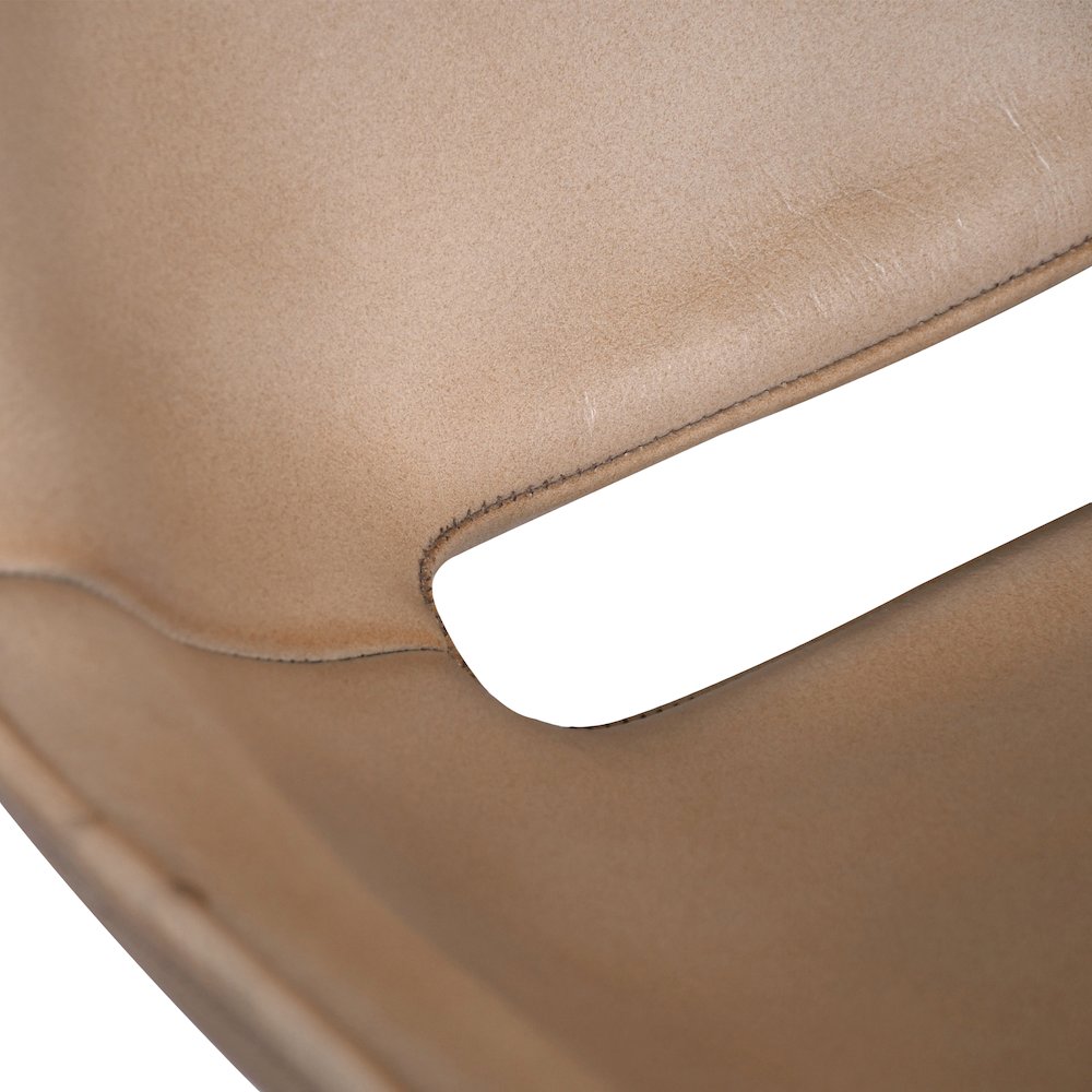 Brisbane Stanley Leather Dining Chair in Dusty Tan