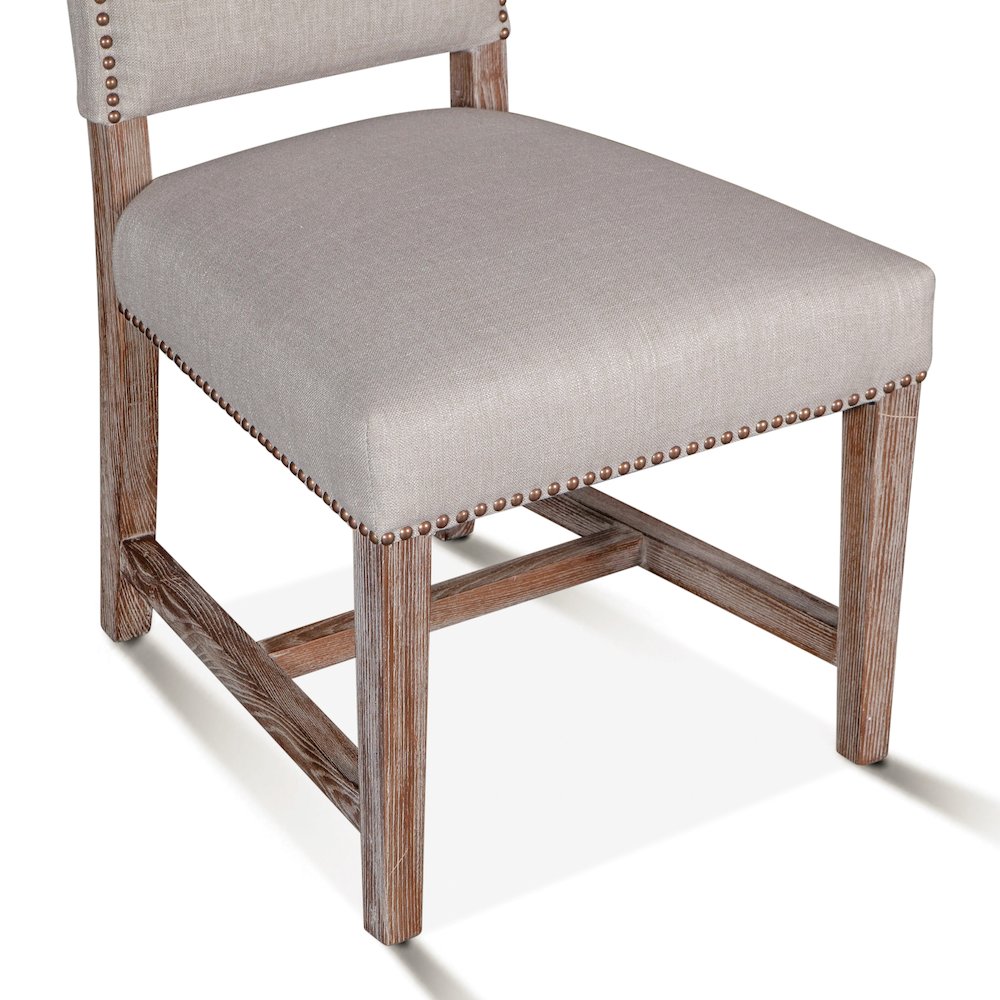 Dani High Back Formal Dining Chair in Stone