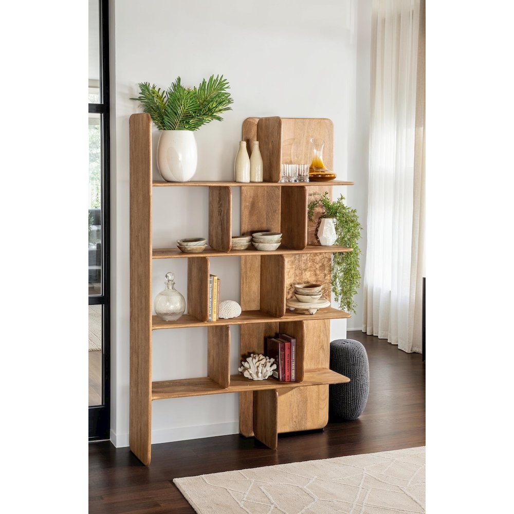Hawker 48" Bookshelves in Natural Brown