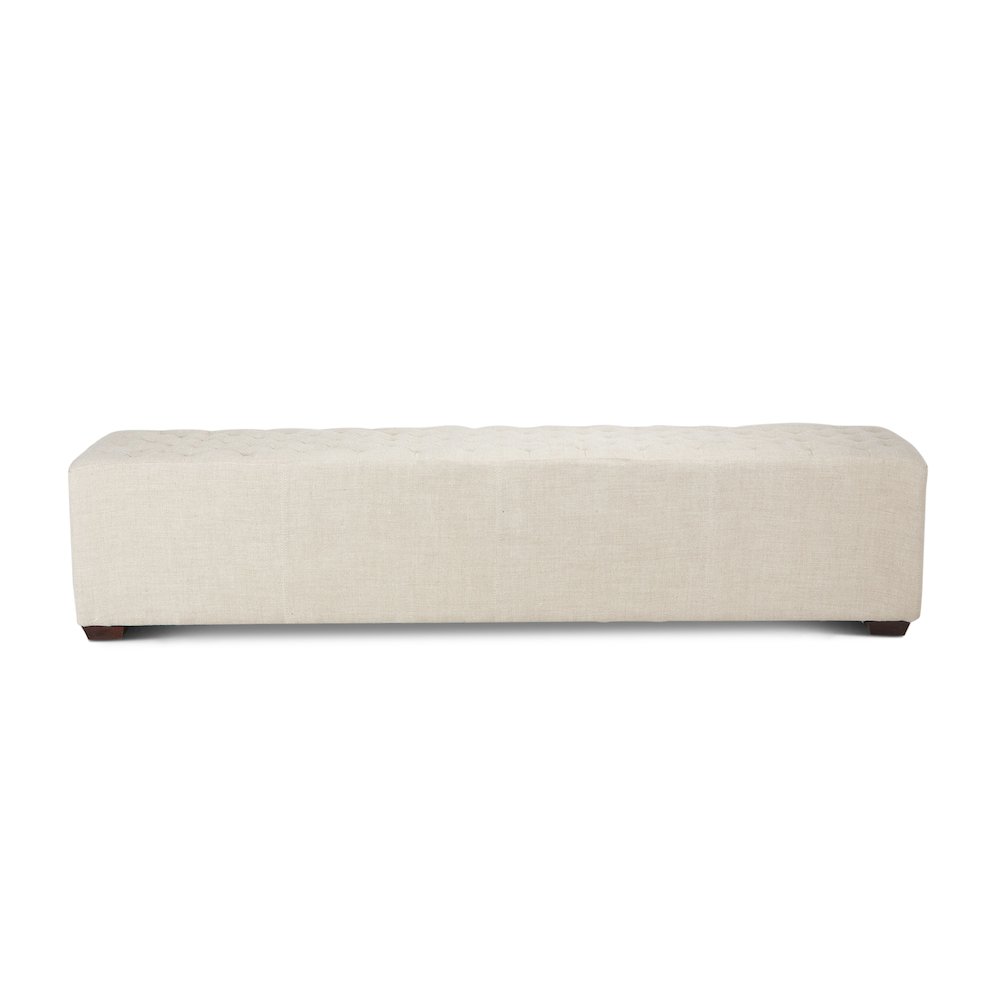 Arabella 59" Bench in Beige Linen