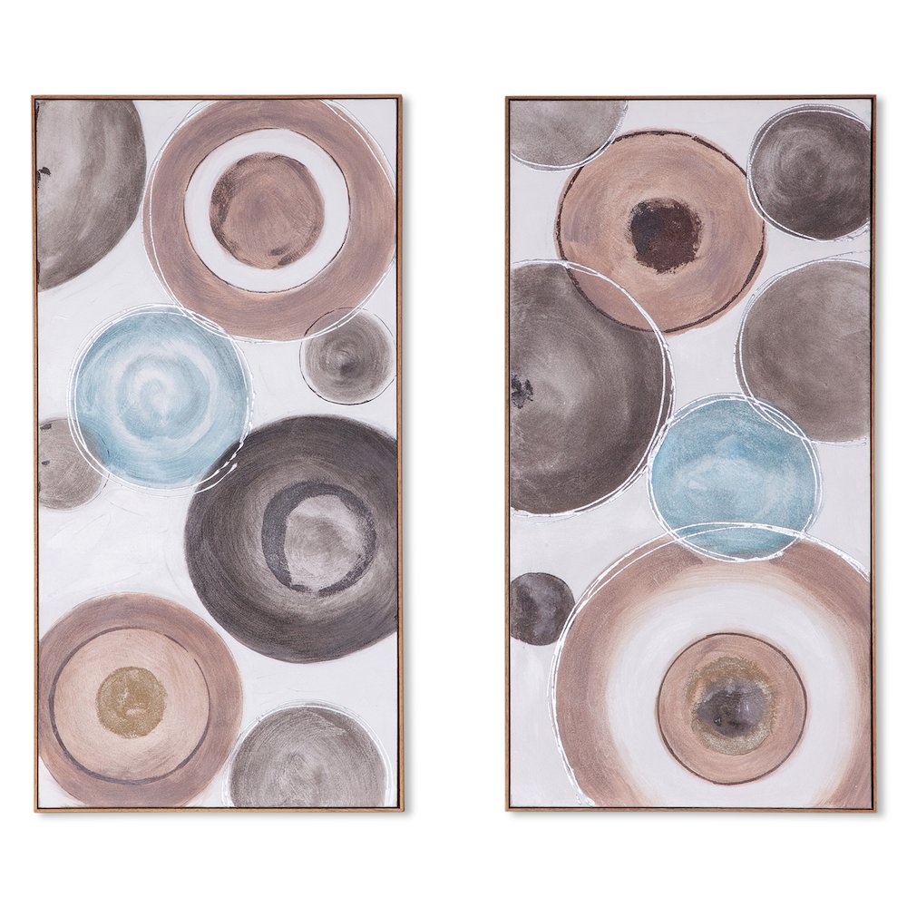 Glass and Grace Hand Painted Framed Diptych