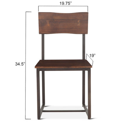 Belfrie Dining Chair in Walnut Finish