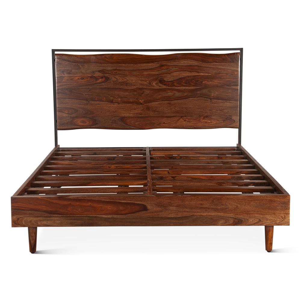 Elliston King Bed in Sheesham with Natural Finish