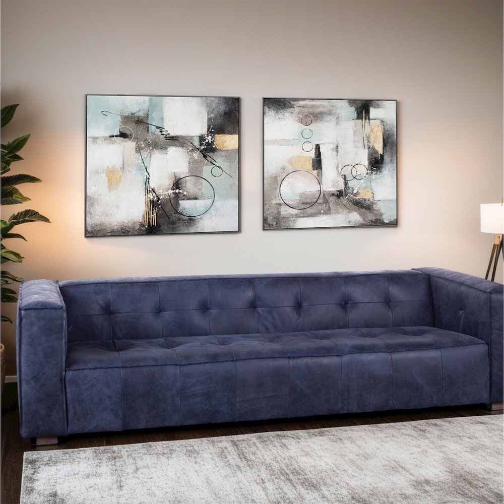 Echoes in Motion Hand Painted Framed Diptych