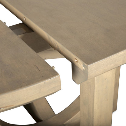 Valencia 42-60" Round Extension Dining Table in Gray Birch