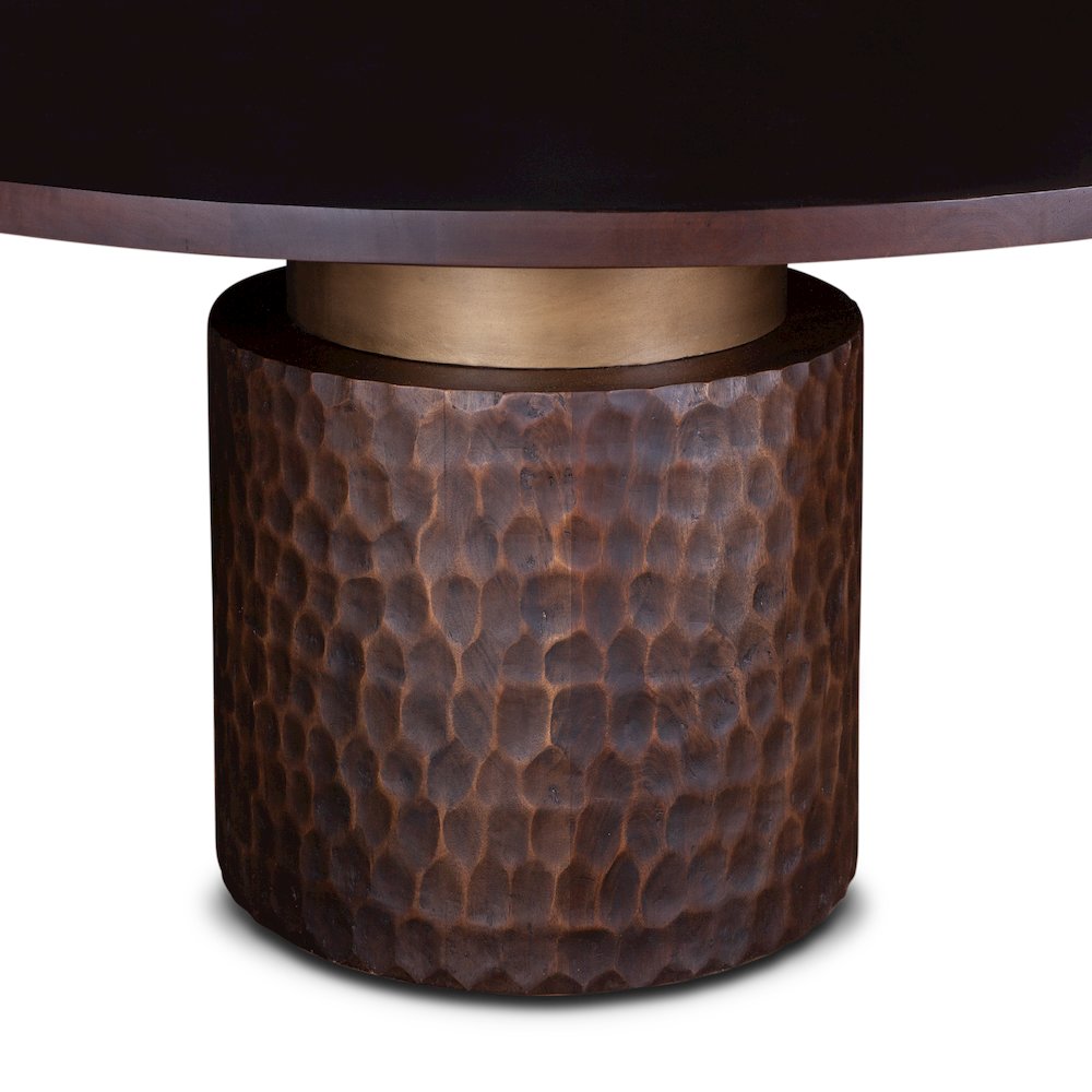 Vallarta 60" Round Dining Table in Mango Wood with Two Tone Finish