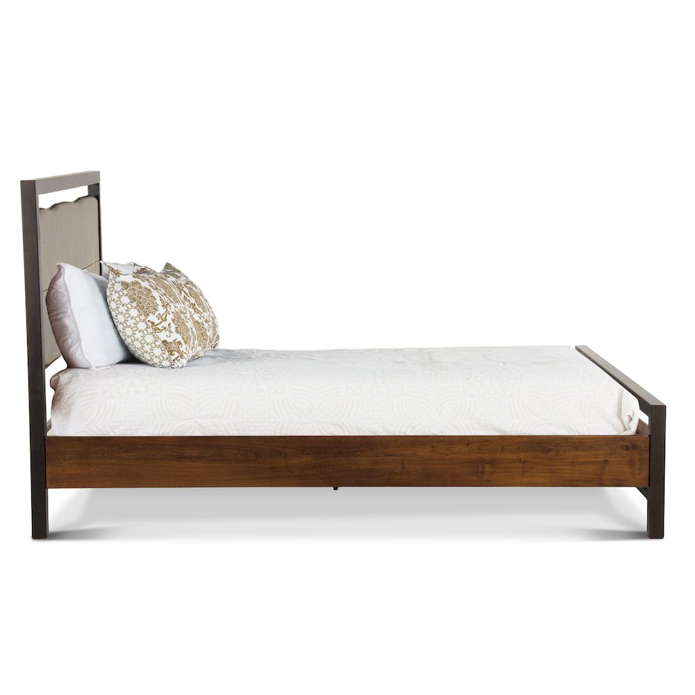 Glenwood King Bed in Acacia with Walnut Finish