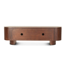 Athens 79" Media Cabinet in Aged Mahogany Finish